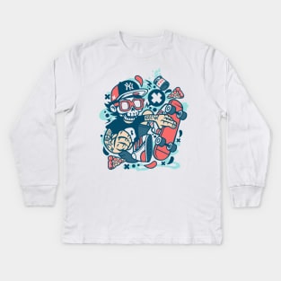 Skate or die Kids Long Sleeve T-Shirt